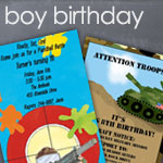 Boy Birthday Invitations