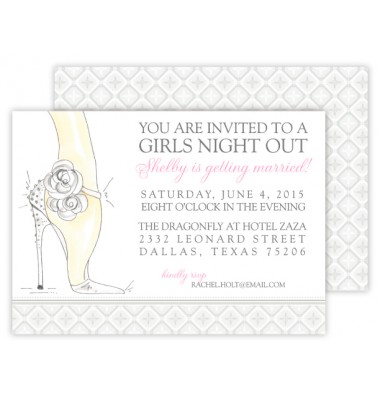 Bachelorette Invitations, Girls Night Out by Rosanne Beck
