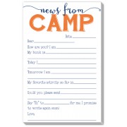 Camp Stationery, Notes From Camp Fill In Orange, Rosanne Beck 