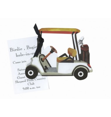 Golf Invitations, Golf Cart, Stevier Streck