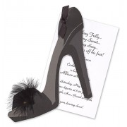 Party Invitations, Shoe with Black Feather, Stevie Streck