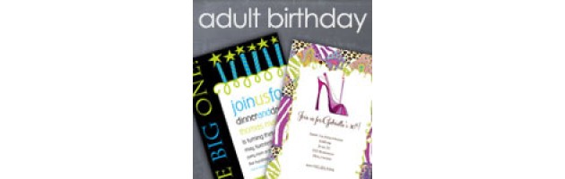 Adult Birthday Invitations